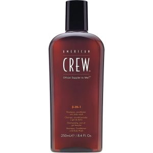 American Crew, 3-In-1, Hair Shampoo, Conditioner & Shower Gel 3-In-1, For Hydration, 250 ml