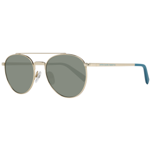 Benetton, United Colors of Benetton, Sunglasses, Metallic Gold Oval, Unisex