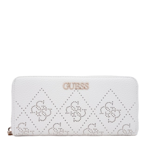 Guess, Amara, Textile Wallet, Logo Detail, SWSG6995460, White, For Women